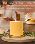 7 oz Non toxic scented candle in yellow concrete jar - Tahiti Love (Tiare Flower + Tuberose)