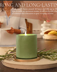 7 oz Non toxic scented candle in green concrete jar - Peat Grove (Patchouli + Vanilla)