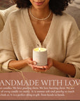 7 oz Non toxic scented candle in white concrete jar - Soho Regency (Grapefruit + Apricot)